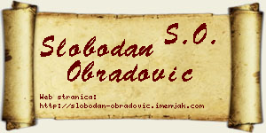Slobodan Obradović vizit kartica